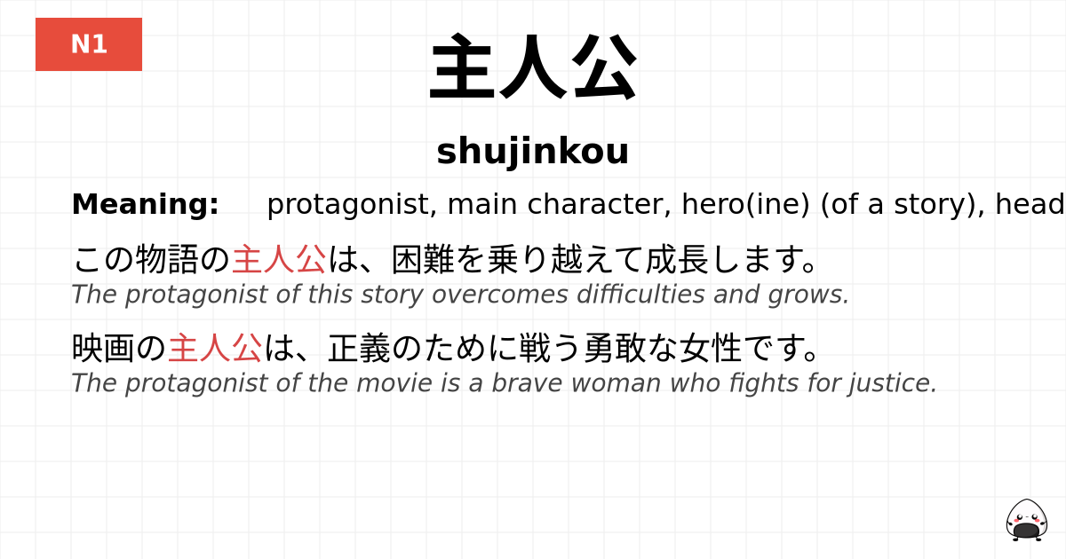 主人公 flashcard