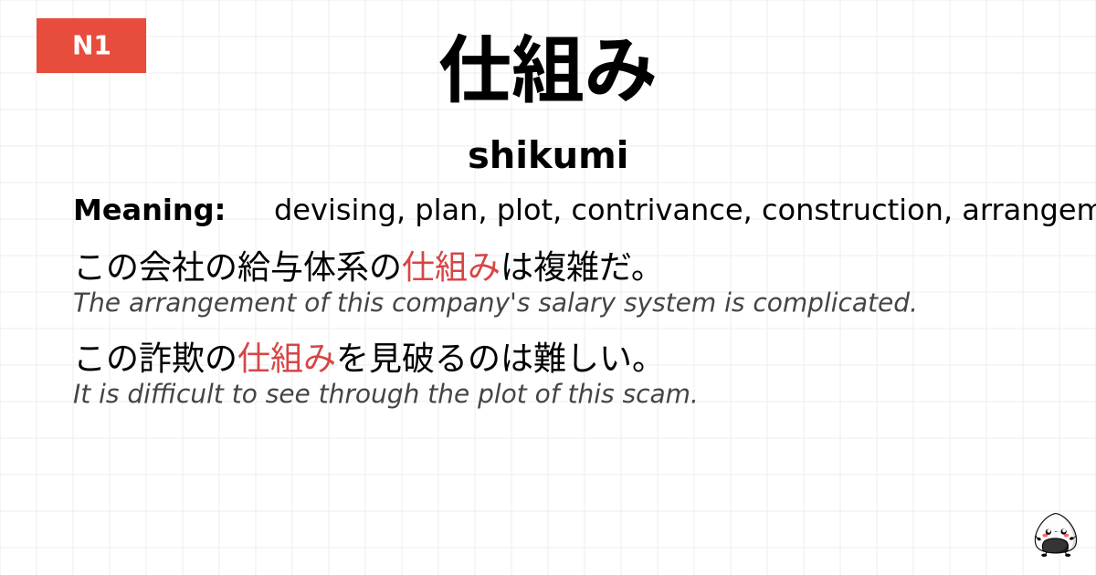 仕組み flashcard