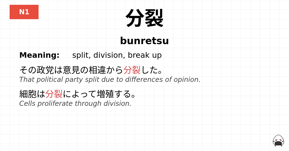 分裂 flashcard