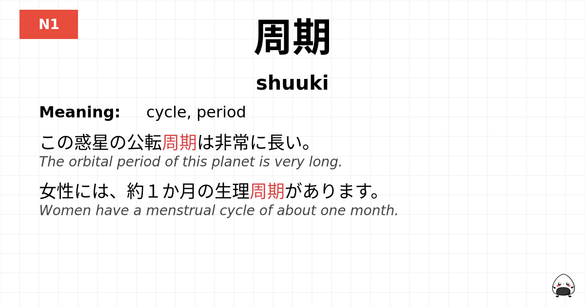 周期 flashcard