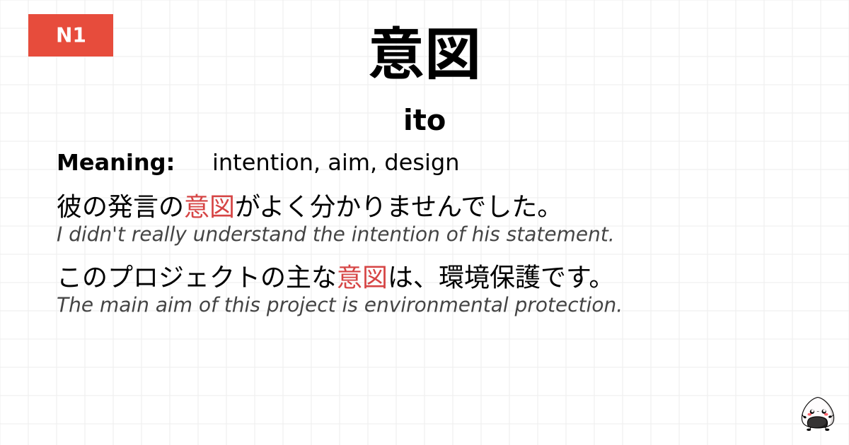 意図 flashcard