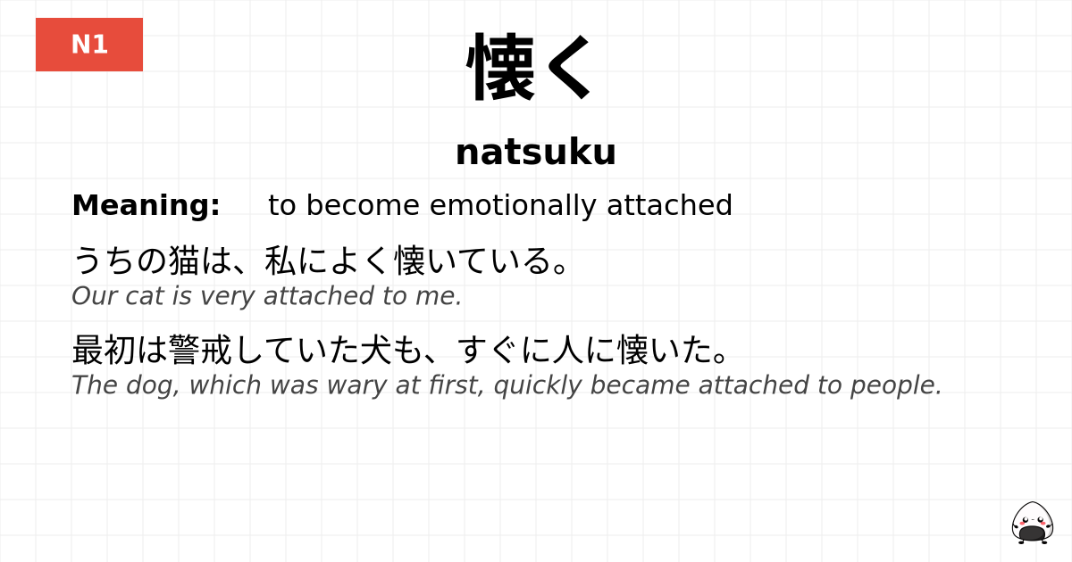 懐く flashcard