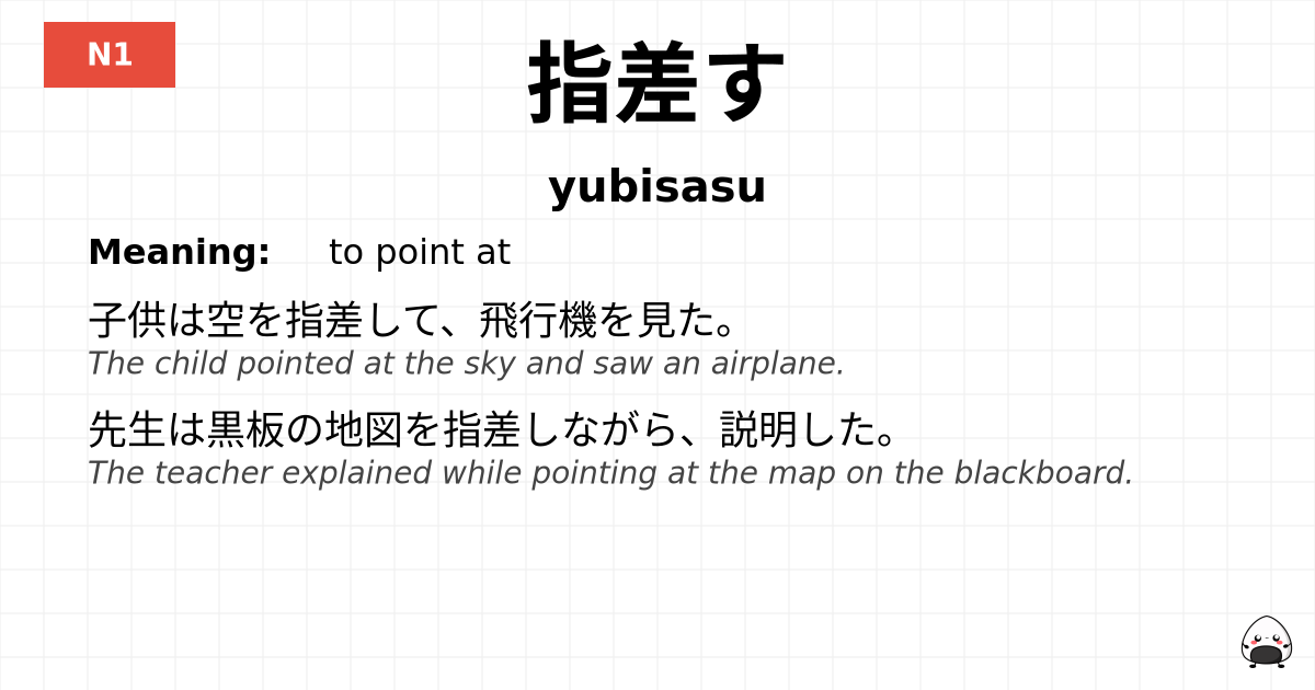 指差す flashcard