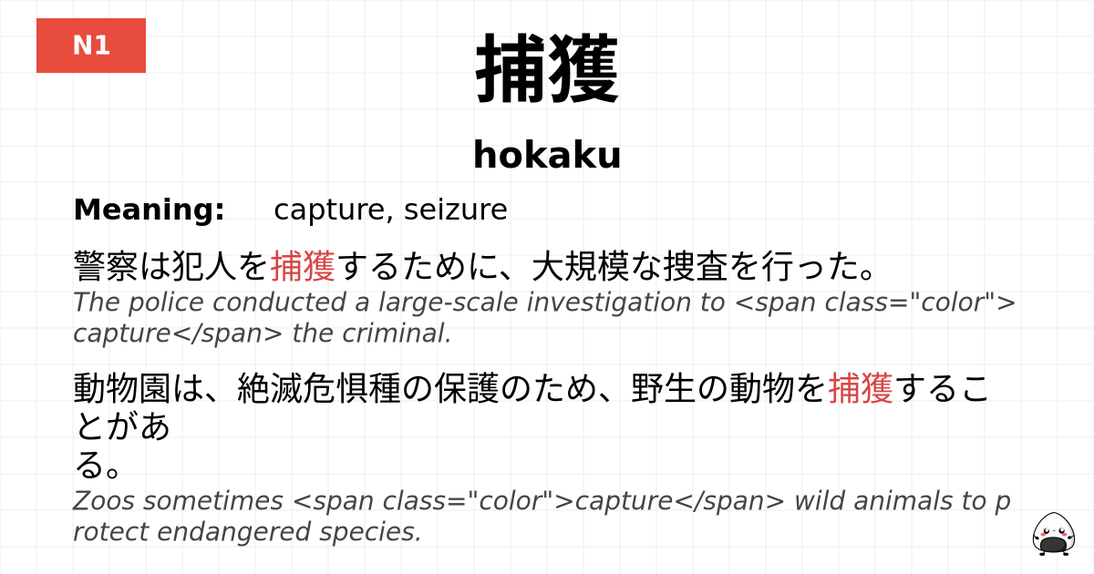 捕獲 flashcard