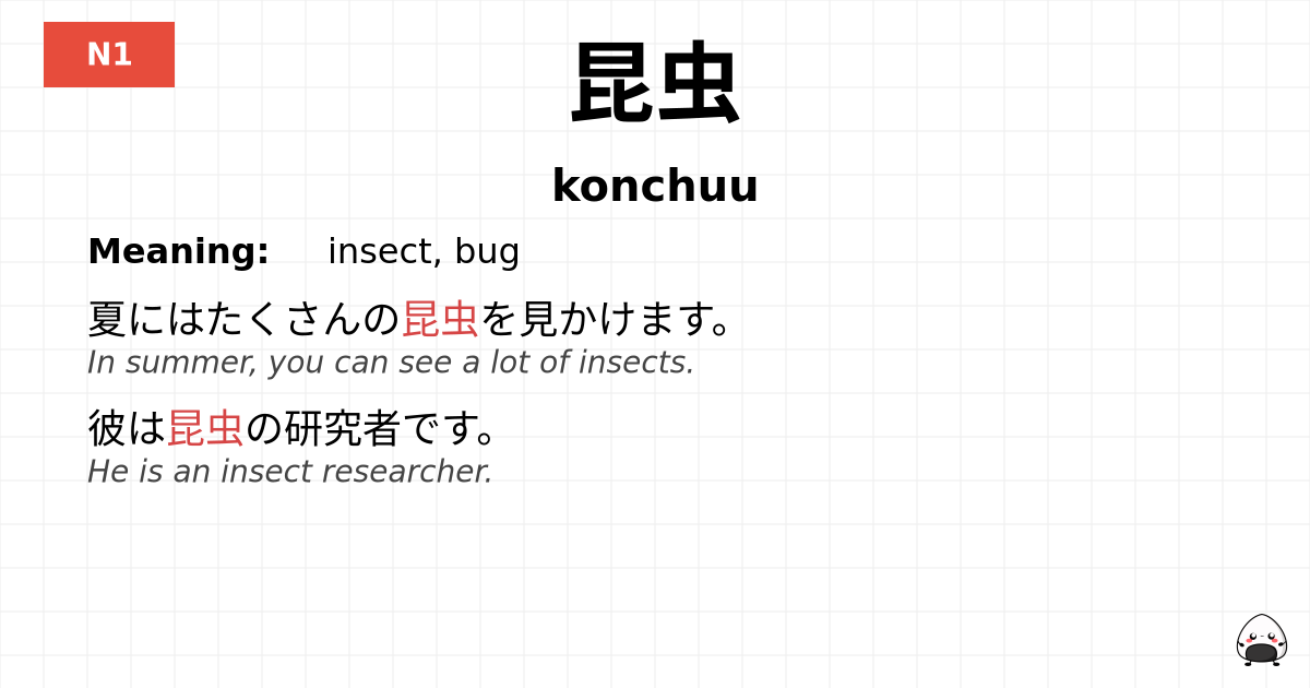 昆虫 flashcard