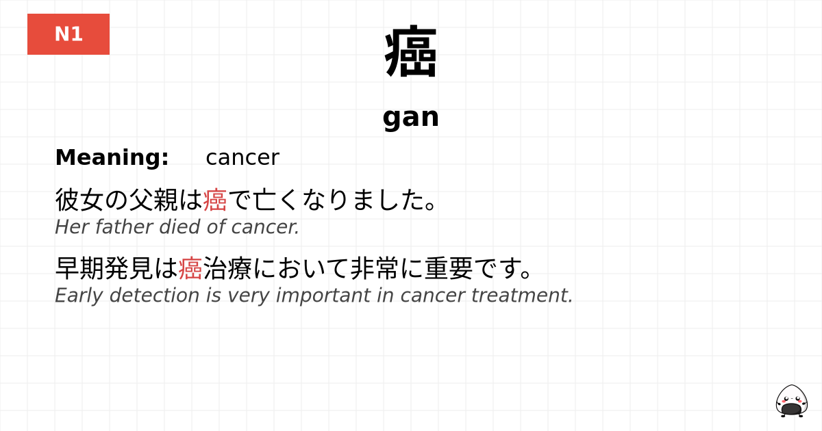 癌 flashcard