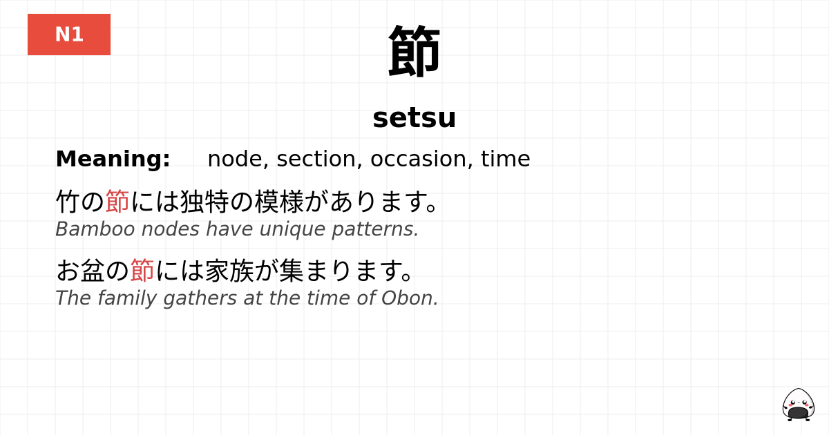 節 flashcard