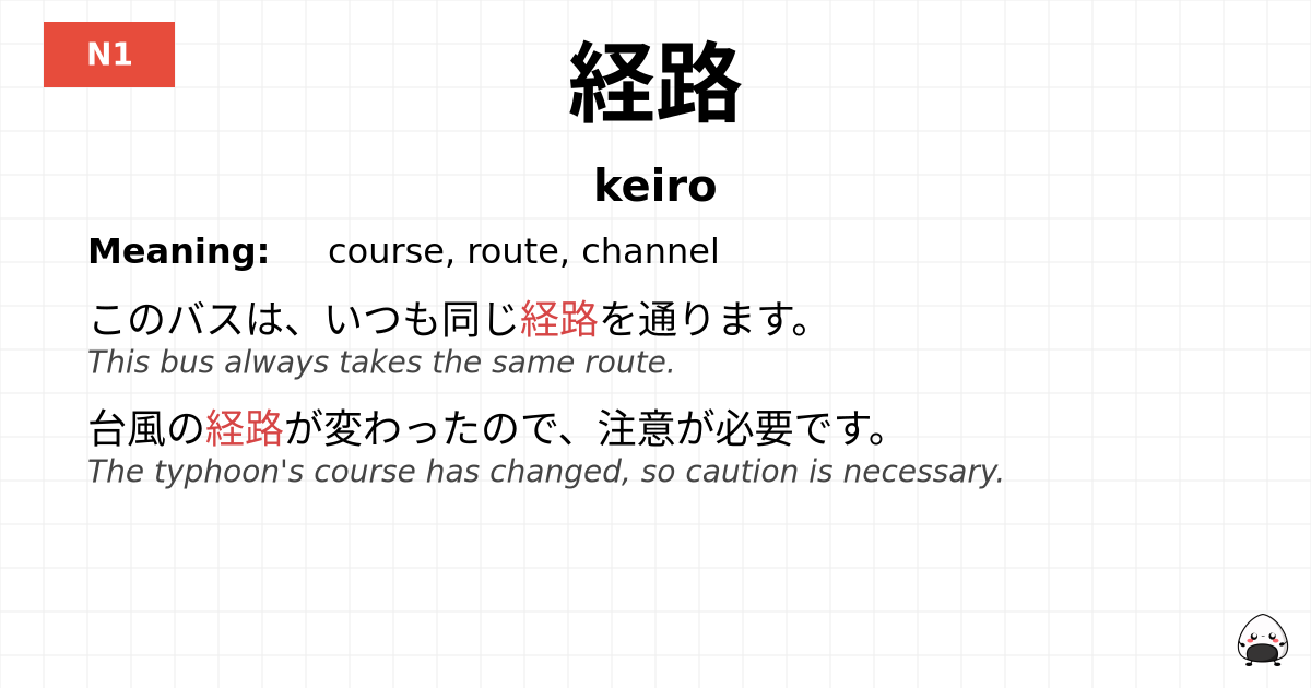 経路 flashcard