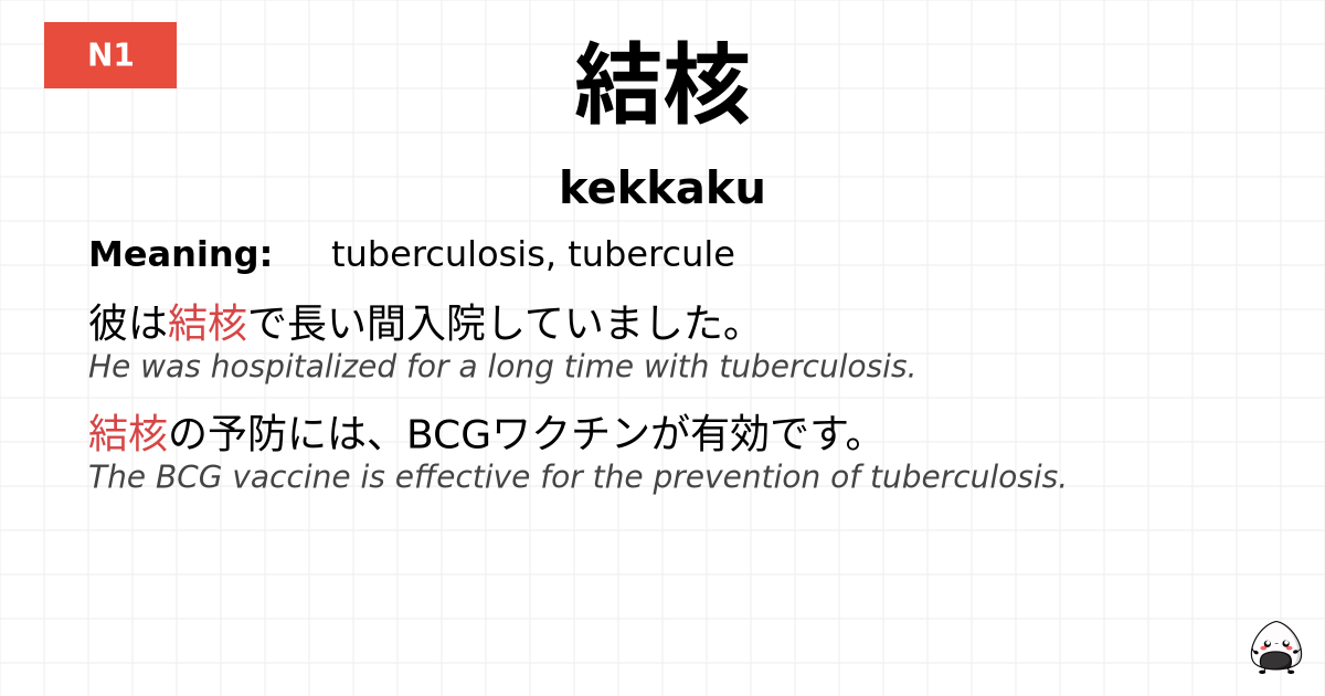 結核 flashcard