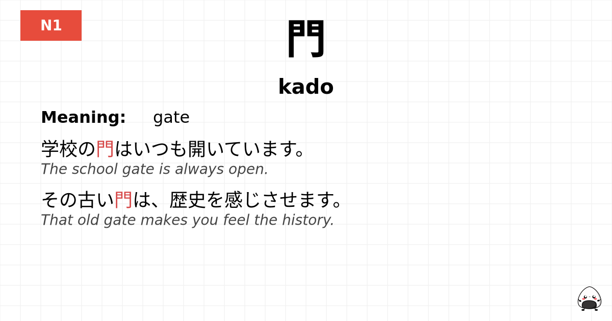 門 flashcard