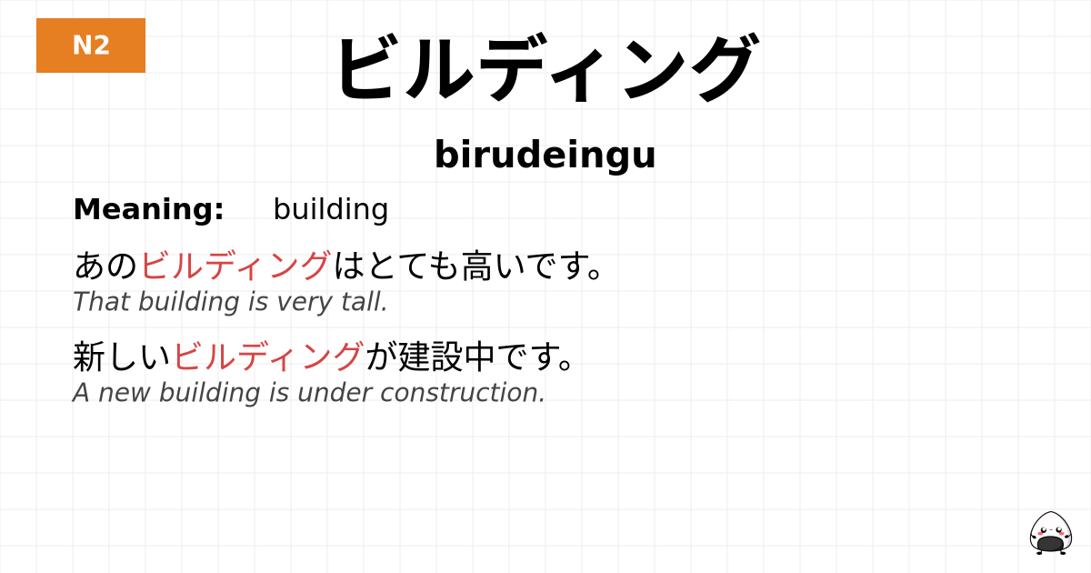 ビルディング flashcard