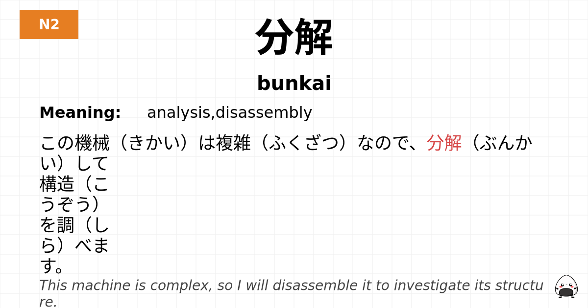 分解 flashcard