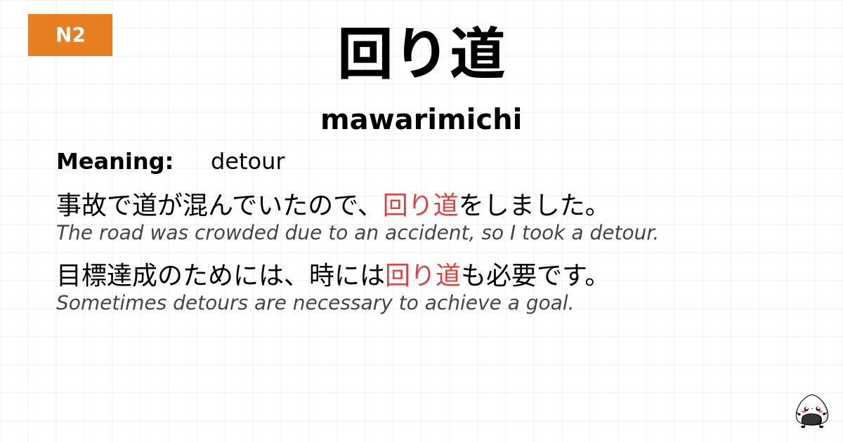 回り道 flashcard