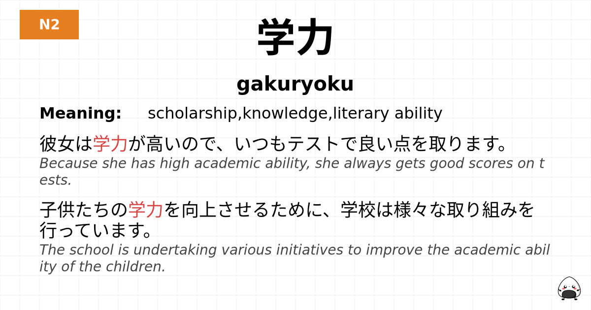 学力 flashcard