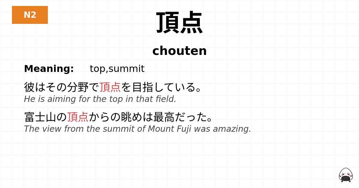 頂点 flashcard