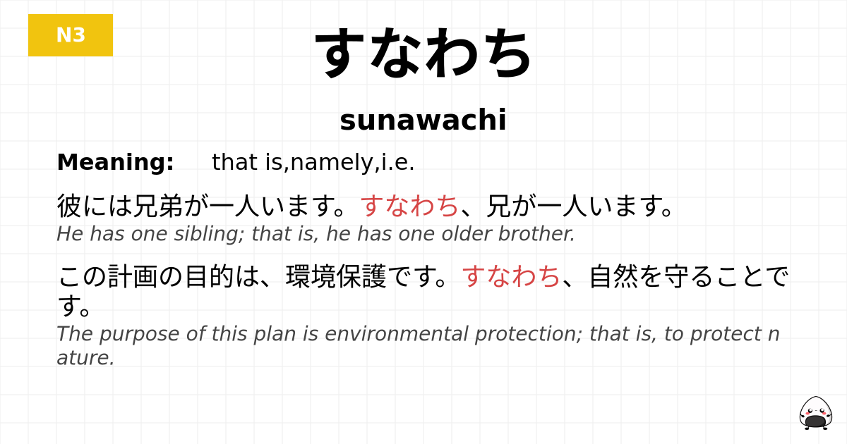 すなわち flashcard