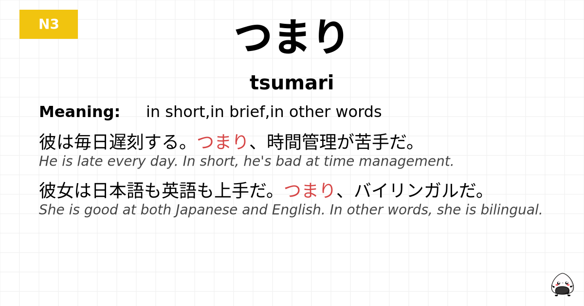 つまり flashcard