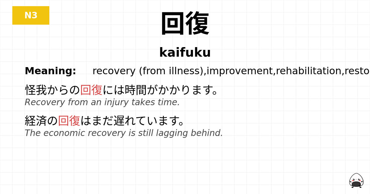 回復 flashcard