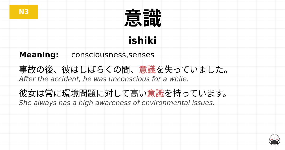 意識 flashcard