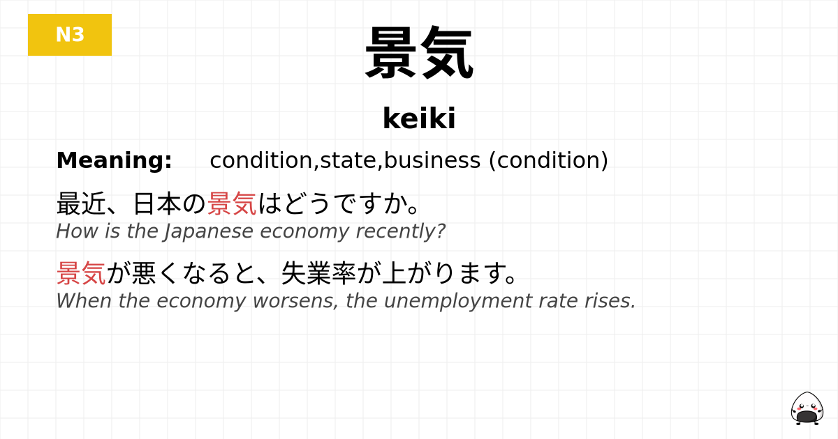景気 flashcard