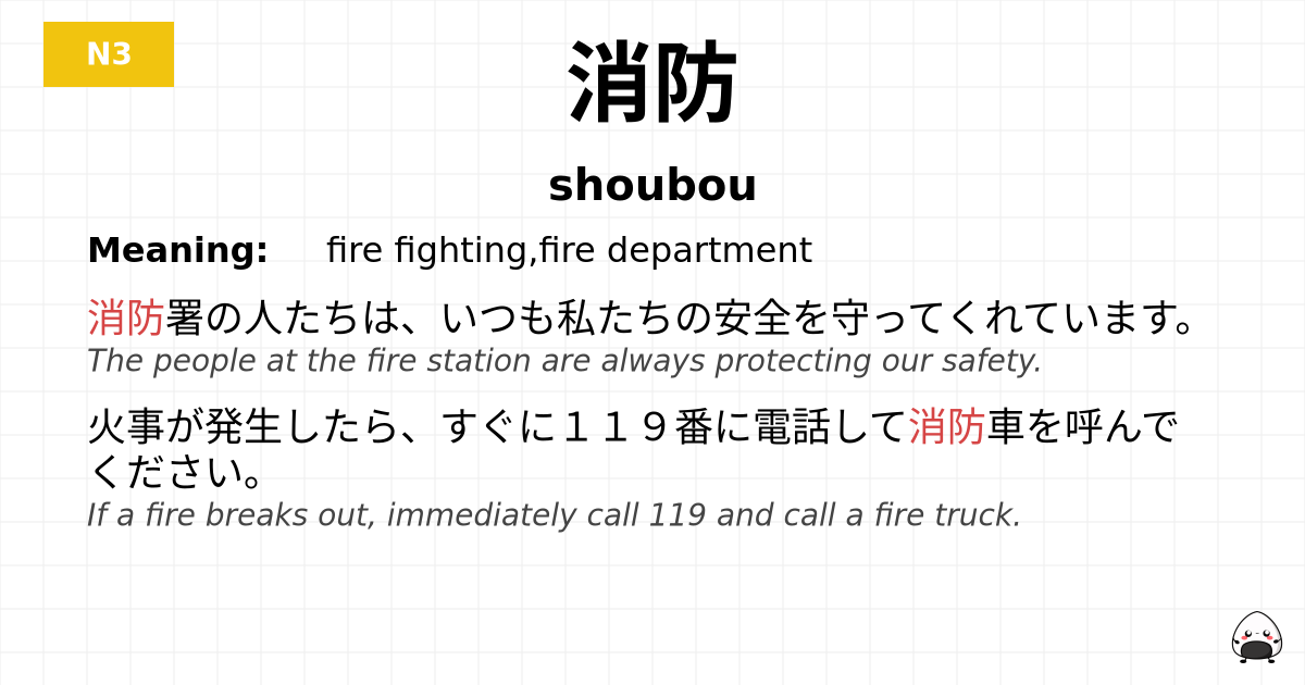 消防 flashcard
