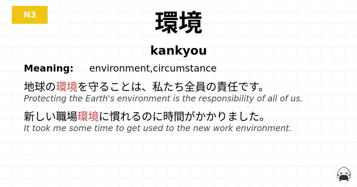 環境 flashcard