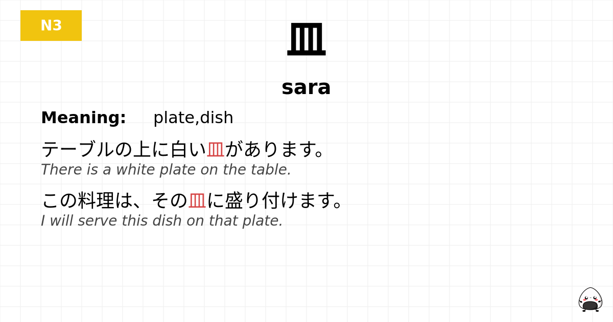 皿 flashcard