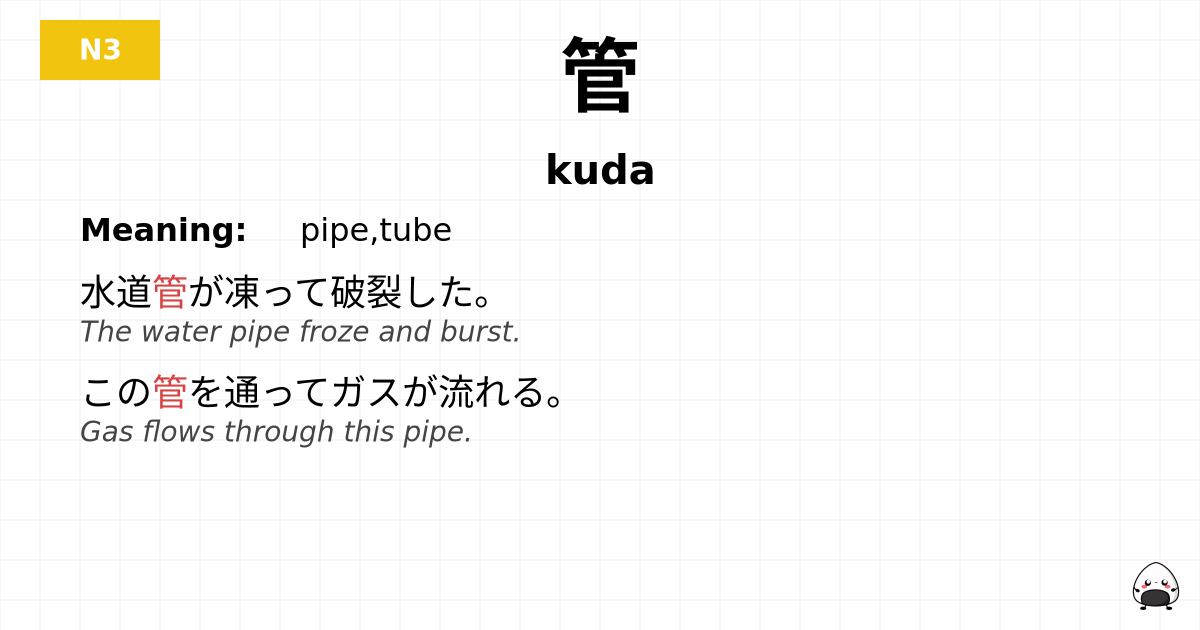 管 flashcard