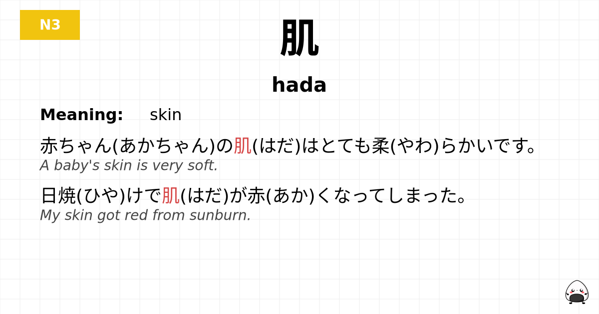 肌 flashcard