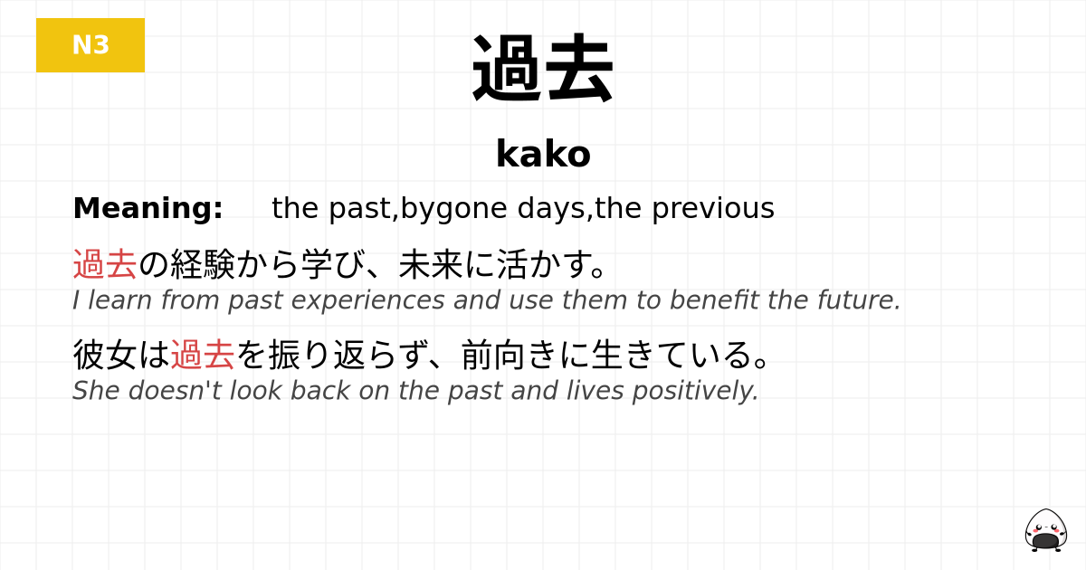 過去 flashcard