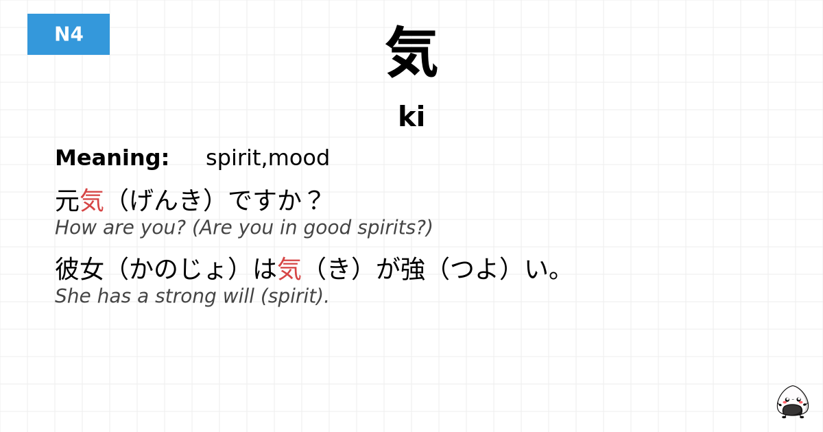 JLPT JLPT-N4 Vocab: き - jlpt.amgidex.com