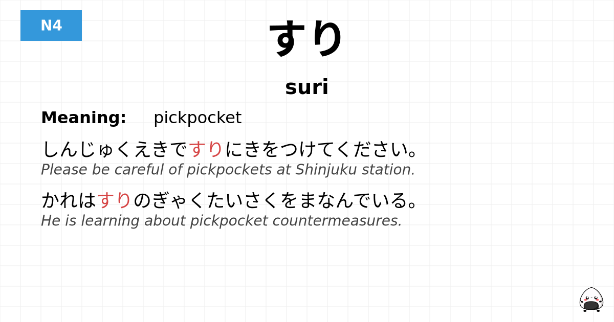 すり flashcard