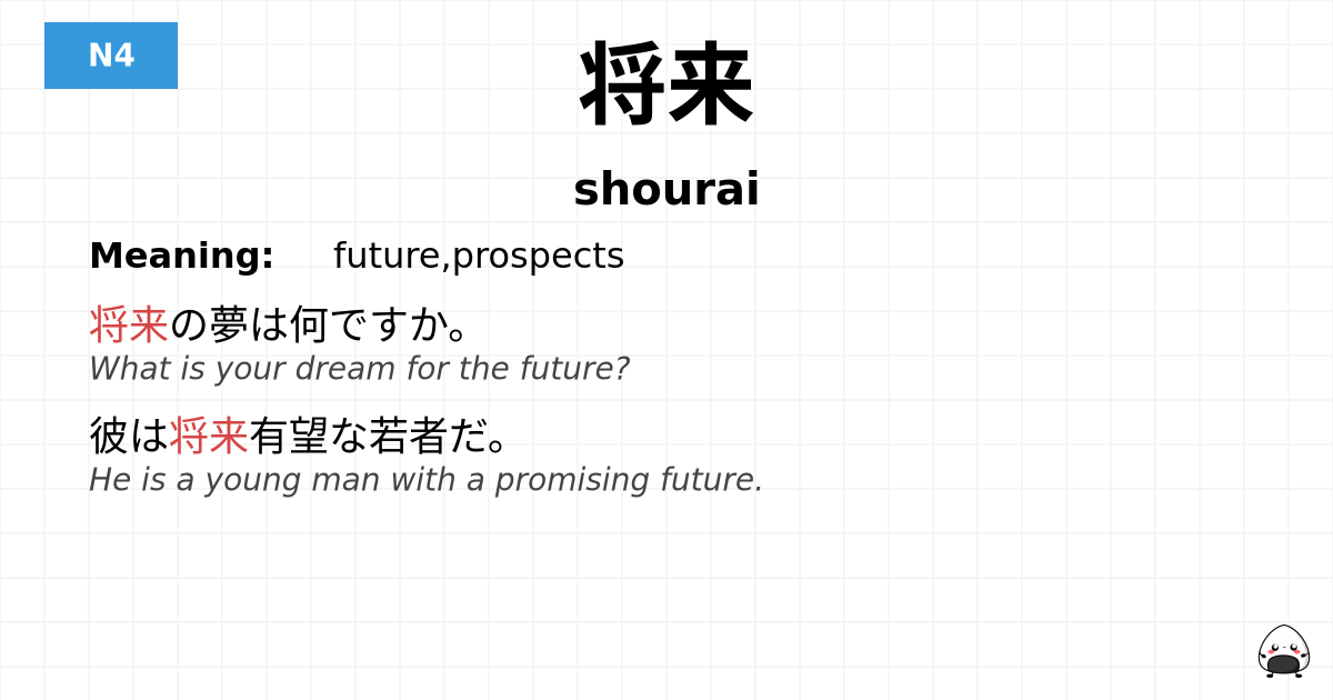将来 flashcard