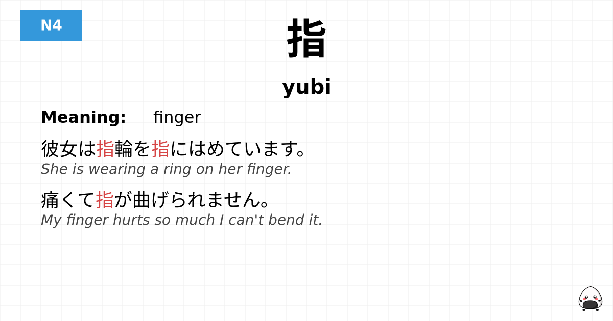 指 flashcard