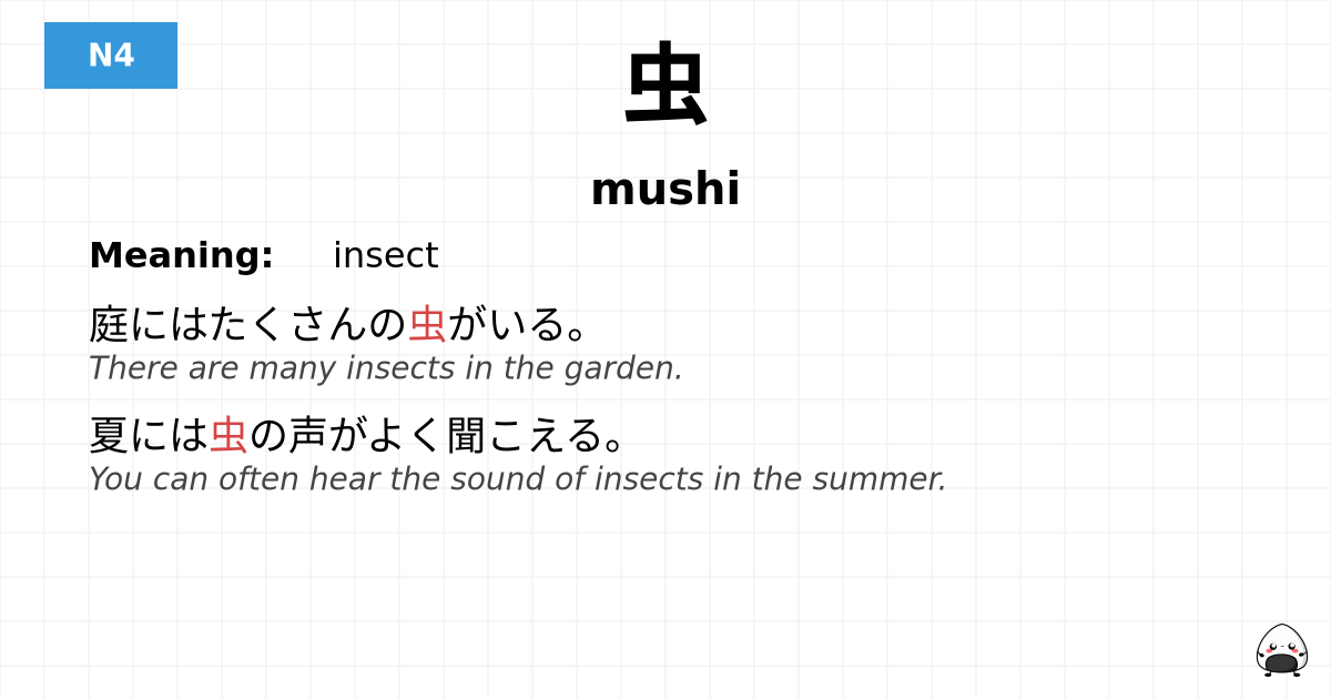 虫 flashcard