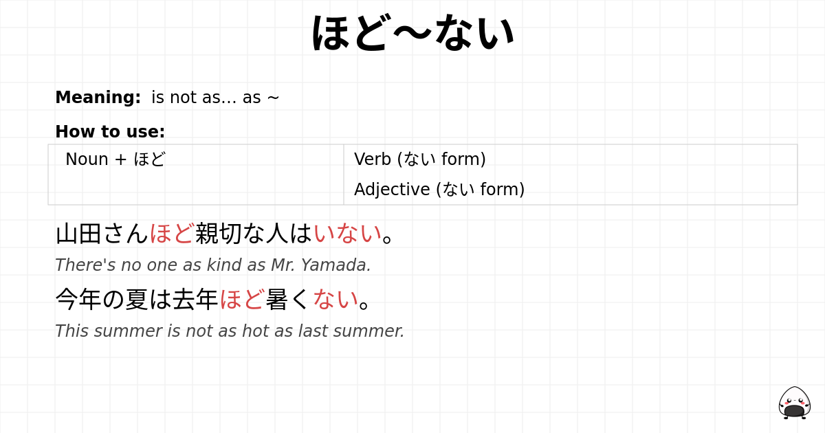 ほど～ない flashcard