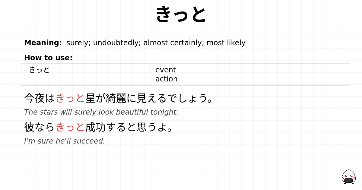きっと flashcard