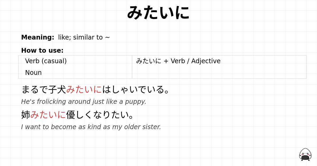 みたいに flashcard